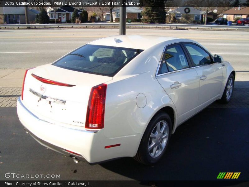 White Diamond Tri-Coat / Light Titanium/Ebony 2009 Cadillac CTS Sedan