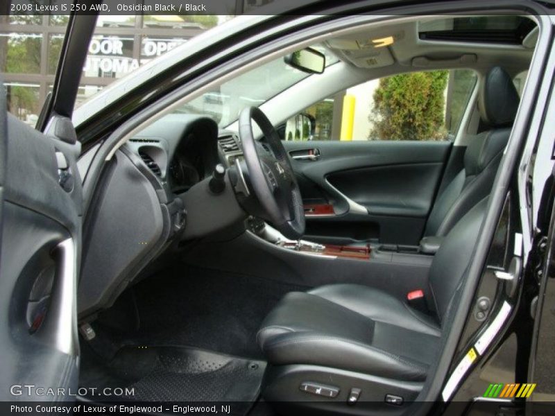 Obsidian Black / Black 2008 Lexus IS 250 AWD