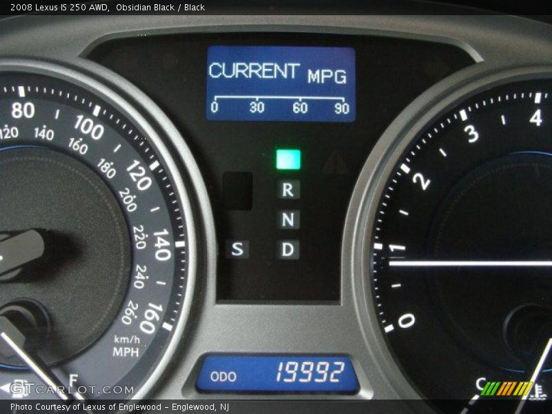 Obsidian Black / Black 2008 Lexus IS 250 AWD