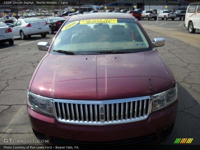 Merlot Metallic / Sand 2006 Lincoln Zephyr