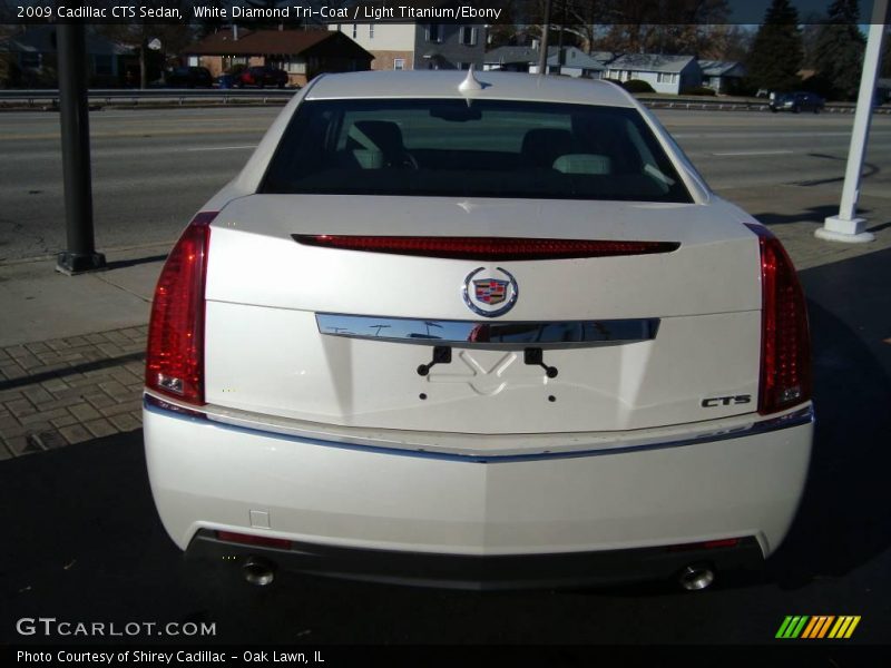 White Diamond Tri-Coat / Light Titanium/Ebony 2009 Cadillac CTS Sedan