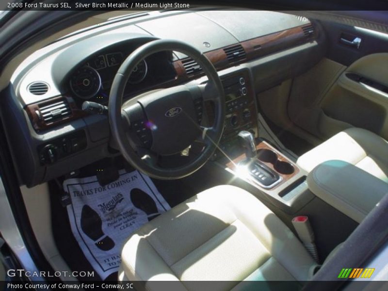 Silver Birch Metallic / Medium Light Stone 2008 Ford Taurus SEL