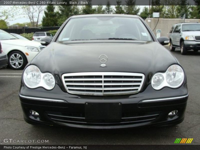 Black / Black 2007 Mercedes-Benz C 280 4Matic Luxury