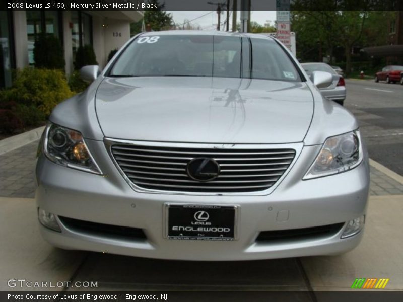 Mercury Silver Metallic / Black 2008 Lexus LS 460