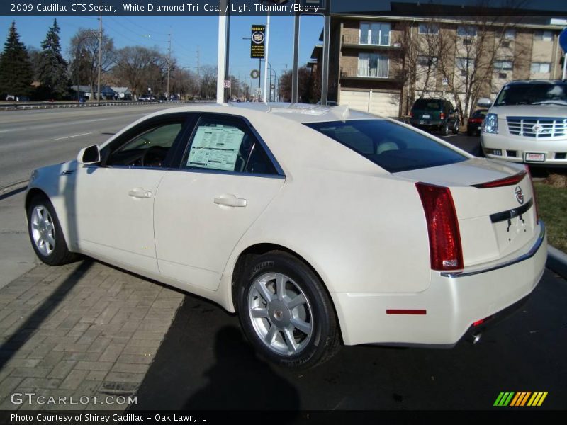 White Diamond Tri-Coat / Light Titanium/Ebony 2009 Cadillac CTS Sedan