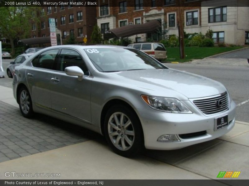 Mercury Silver Metallic / Black 2008 Lexus LS 460