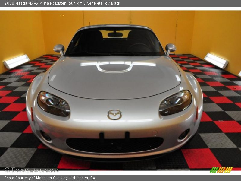 Sunlight Silver Metallic / Black 2008 Mazda MX-5 Miata Roadster