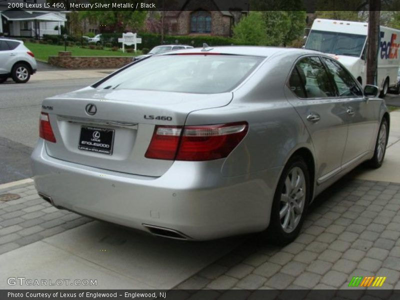 Mercury Silver Metallic / Black 2008 Lexus LS 460