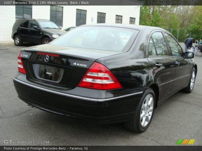 Black / Black 2007 Mercedes-Benz C 280 4Matic Luxury