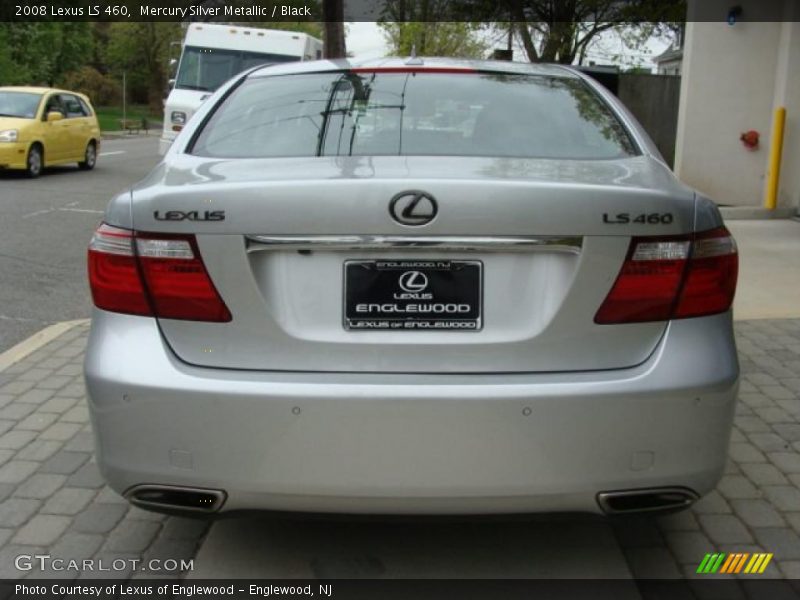 Mercury Silver Metallic / Black 2008 Lexus LS 460