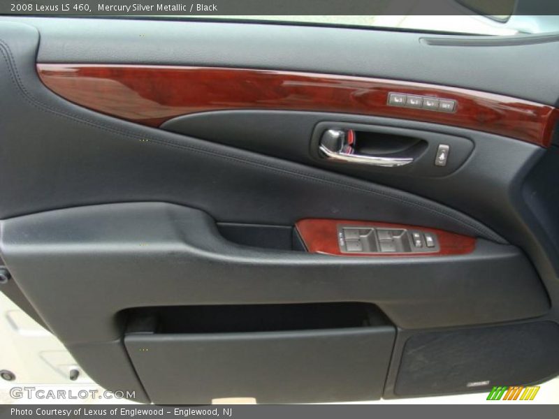 Mercury Silver Metallic / Black 2008 Lexus LS 460
