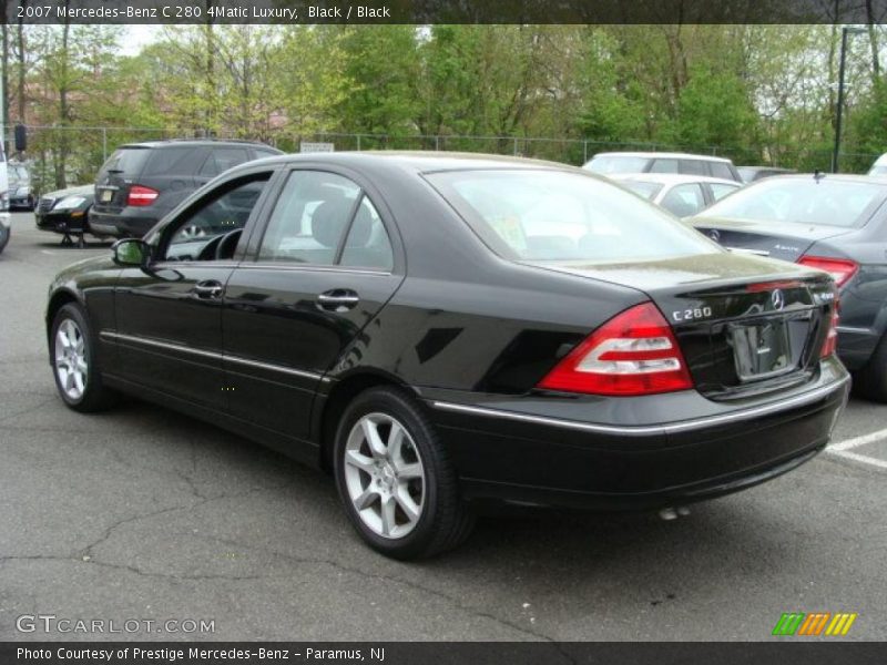 Black / Black 2007 Mercedes-Benz C 280 4Matic Luxury