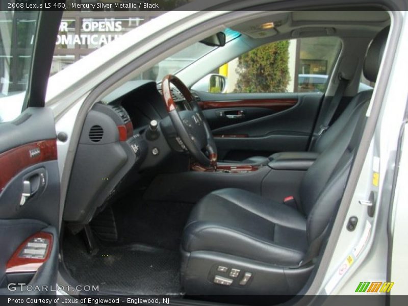 Mercury Silver Metallic / Black 2008 Lexus LS 460