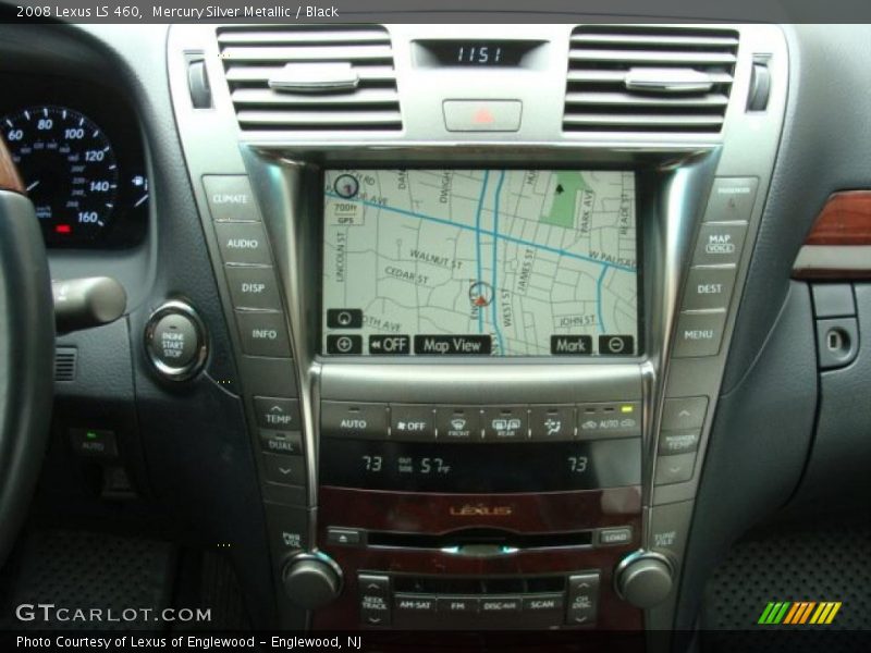 Mercury Silver Metallic / Black 2008 Lexus LS 460