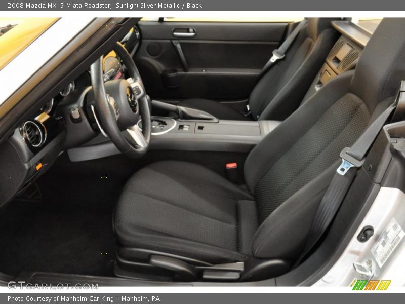 Sunlight Silver Metallic / Black 2008 Mazda MX-5 Miata Roadster