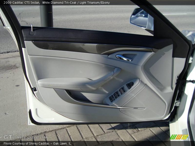 White Diamond Tri-Coat / Light Titanium/Ebony 2009 Cadillac CTS Sedan