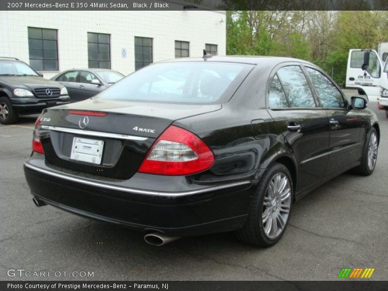 Black / Black 2007 Mercedes-Benz E 350 4Matic Sedan