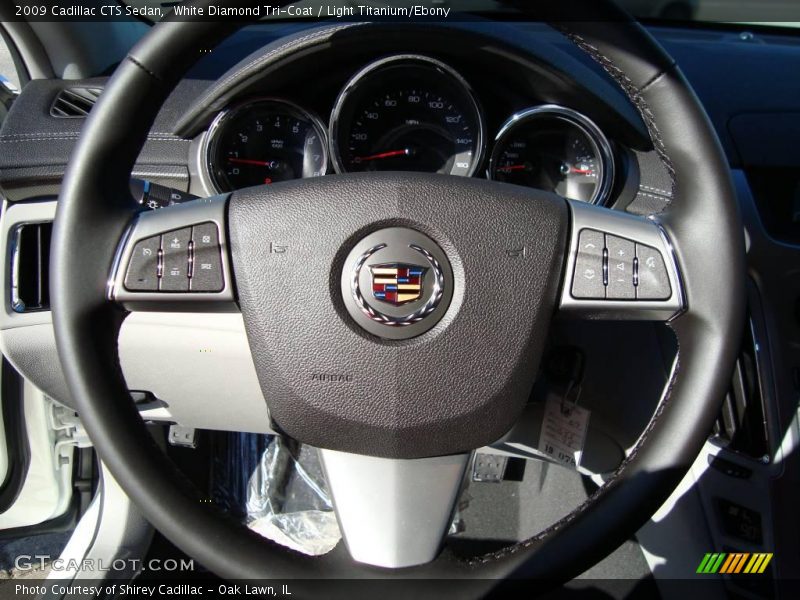 White Diamond Tri-Coat / Light Titanium/Ebony 2009 Cadillac CTS Sedan