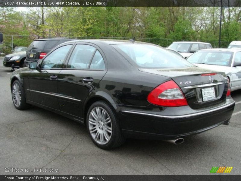Black / Black 2007 Mercedes-Benz E 350 4Matic Sedan