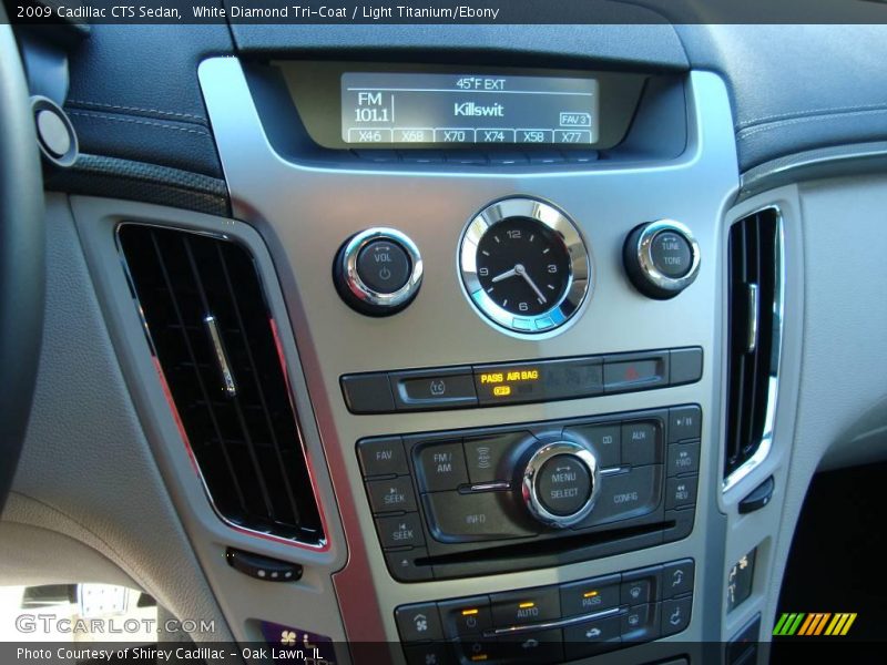 White Diamond Tri-Coat / Light Titanium/Ebony 2009 Cadillac CTS Sedan