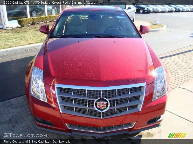 Crystal Red / Cashmere/Cocoa 2009 Cadillac CTS 4 AWD Sedan