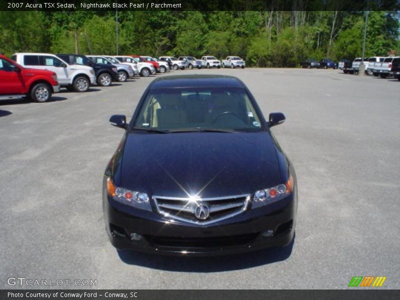 Nighthawk Black Pearl / Parchment 2007 Acura TSX Sedan