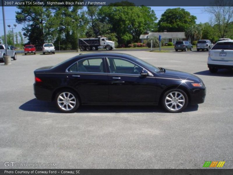 Nighthawk Black Pearl / Parchment 2007 Acura TSX Sedan