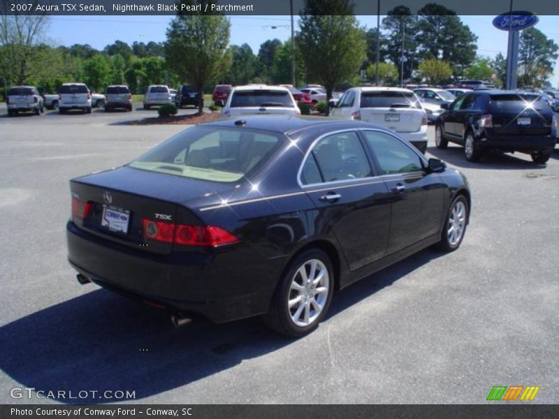 Nighthawk Black Pearl / Parchment 2007 Acura TSX Sedan