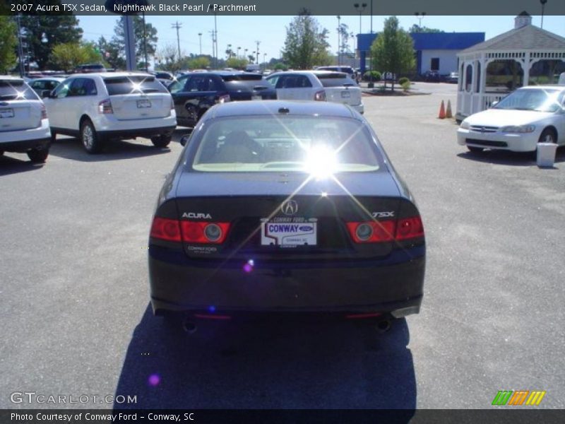 Nighthawk Black Pearl / Parchment 2007 Acura TSX Sedan