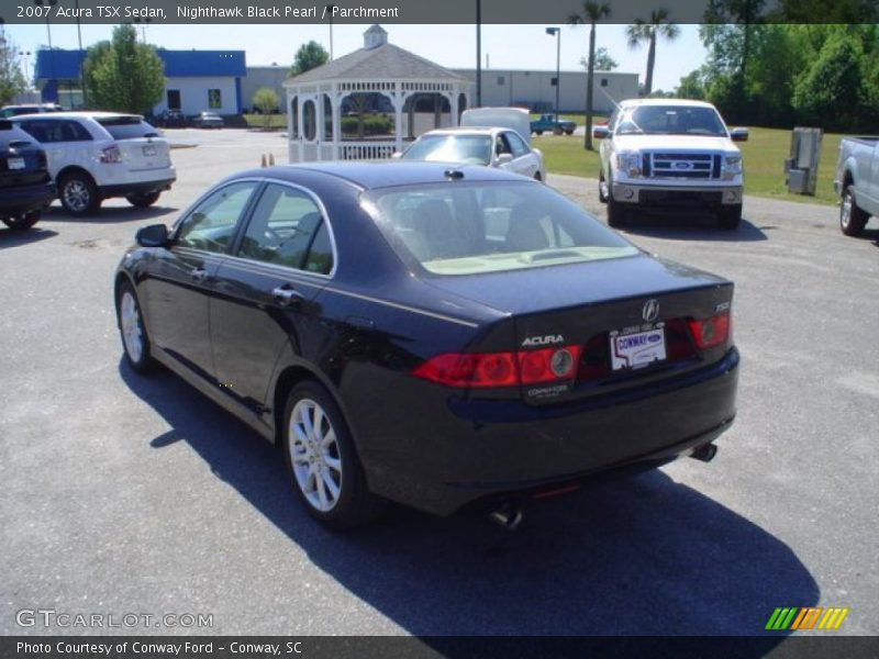 Nighthawk Black Pearl / Parchment 2007 Acura TSX Sedan