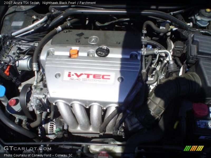 Nighthawk Black Pearl / Parchment 2007 Acura TSX Sedan