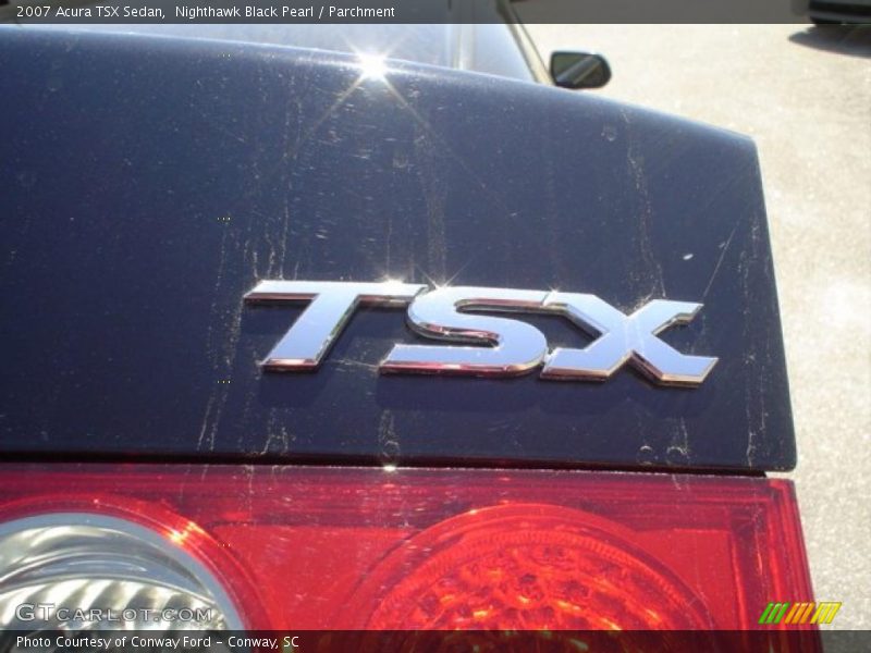 Nighthawk Black Pearl / Parchment 2007 Acura TSX Sedan