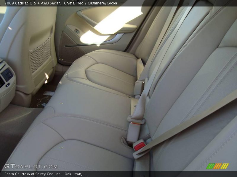 Crystal Red / Cashmere/Cocoa 2009 Cadillac CTS 4 AWD Sedan