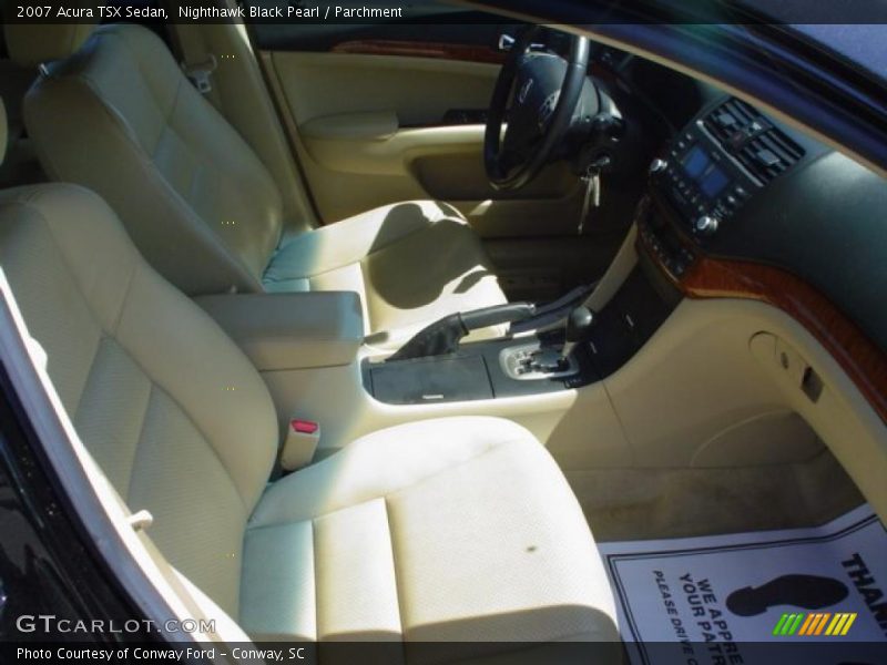 Nighthawk Black Pearl / Parchment 2007 Acura TSX Sedan