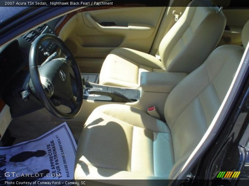 Nighthawk Black Pearl / Parchment 2007 Acura TSX Sedan