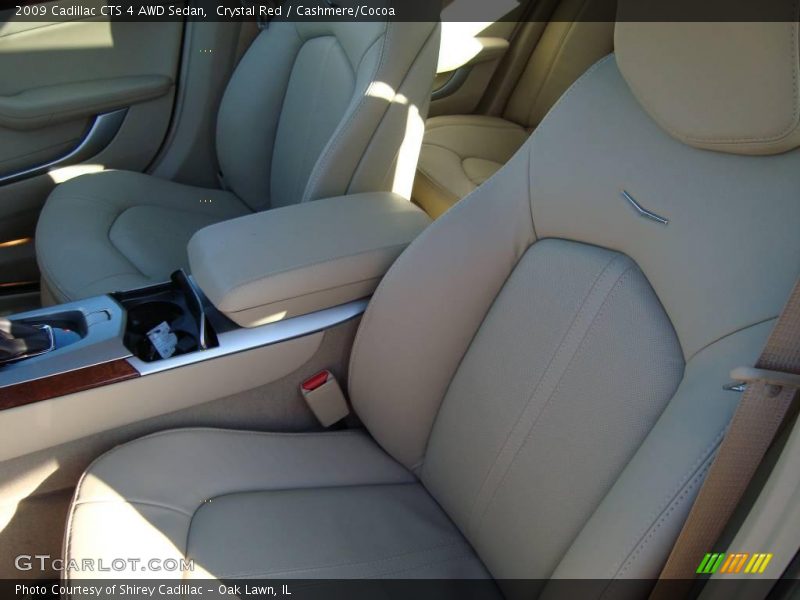 Crystal Red / Cashmere/Cocoa 2009 Cadillac CTS 4 AWD Sedan