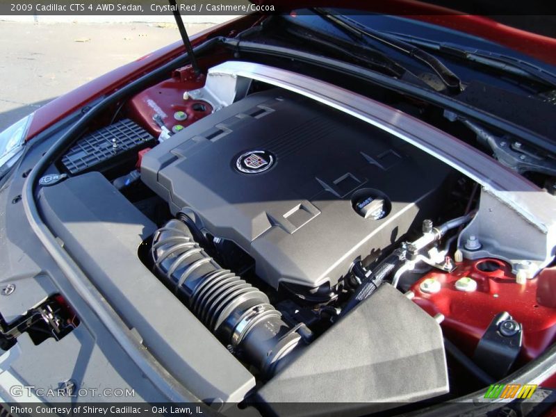 Crystal Red / Cashmere/Cocoa 2009 Cadillac CTS 4 AWD Sedan