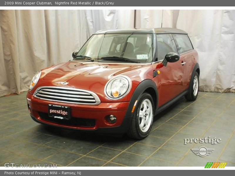 Nightfire Red Metallic / Black/Grey 2009 Mini Cooper Clubman