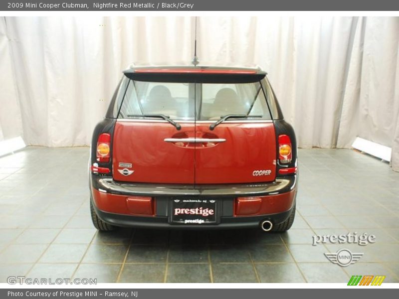Nightfire Red Metallic / Black/Grey 2009 Mini Cooper Clubman