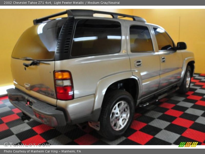 Light Pewter Metallic / Medium Gray/Neutral 2002 Chevrolet Tahoe Z71 4x4