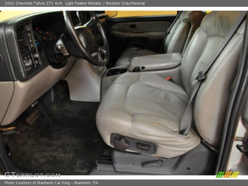Light Pewter Metallic / Medium Gray/Neutral 2002 Chevrolet Tahoe Z71 4x4