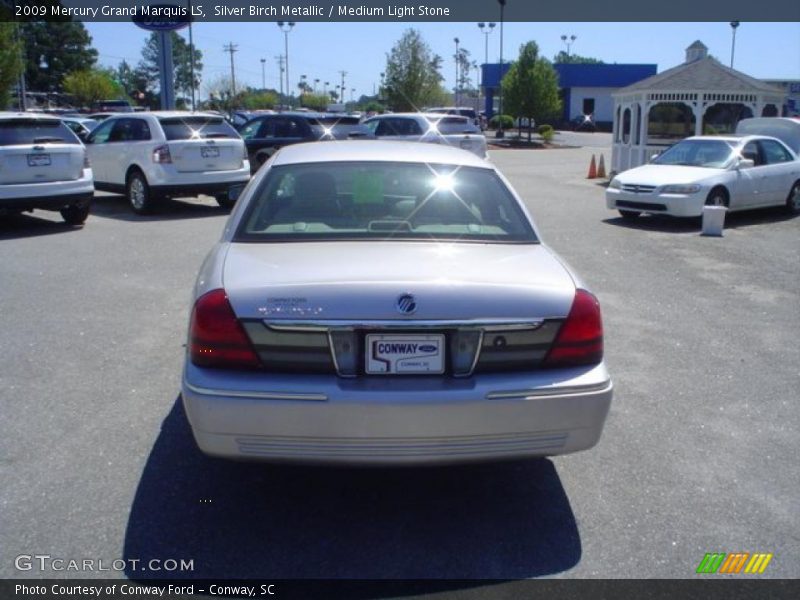 Silver Birch Metallic / Medium Light Stone 2009 Mercury Grand Marquis LS