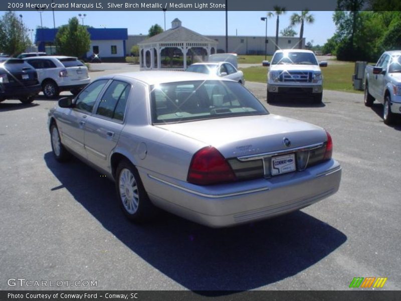 Silver Birch Metallic / Medium Light Stone 2009 Mercury Grand Marquis LS