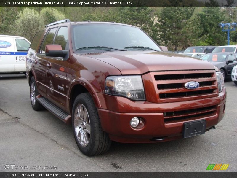 Dark Copper Metallic / Charcoal Black 2008 Ford Expedition Limited 4x4