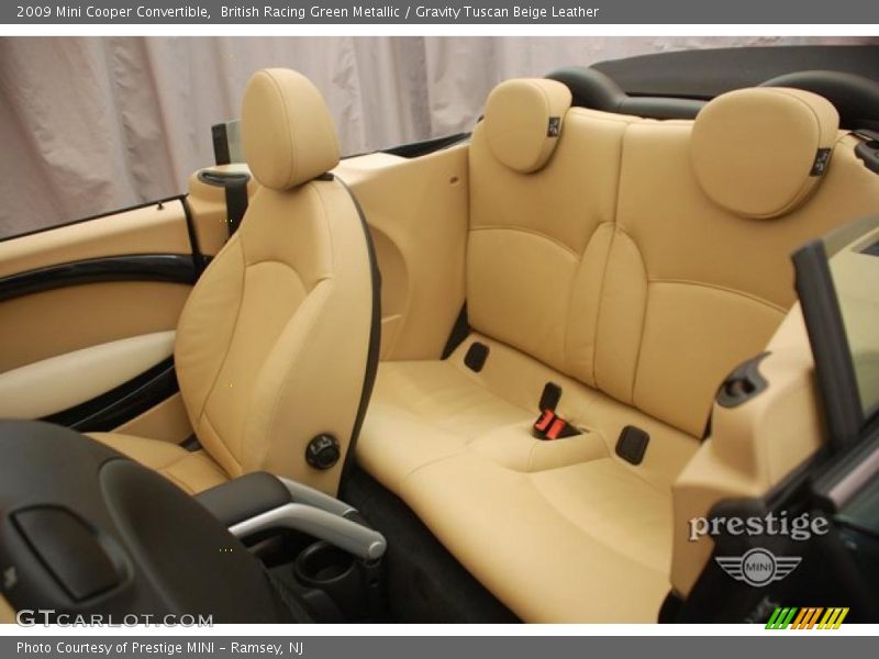 British Racing Green Metallic / Gravity Tuscan Beige Leather 2009 Mini Cooper Convertible