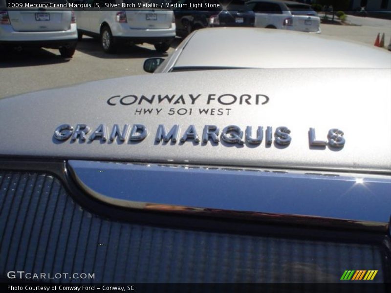 Silver Birch Metallic / Medium Light Stone 2009 Mercury Grand Marquis LS