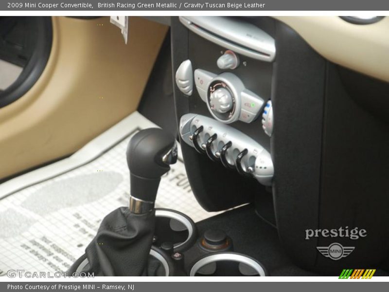 British Racing Green Metallic / Gravity Tuscan Beige Leather 2009 Mini Cooper Convertible