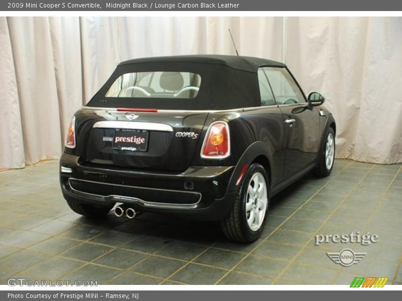 Midnight Black / Lounge Carbon Black Leather 2009 Mini Cooper S Convertible