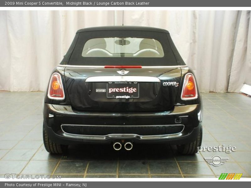 Midnight Black / Lounge Carbon Black Leather 2009 Mini Cooper S Convertible