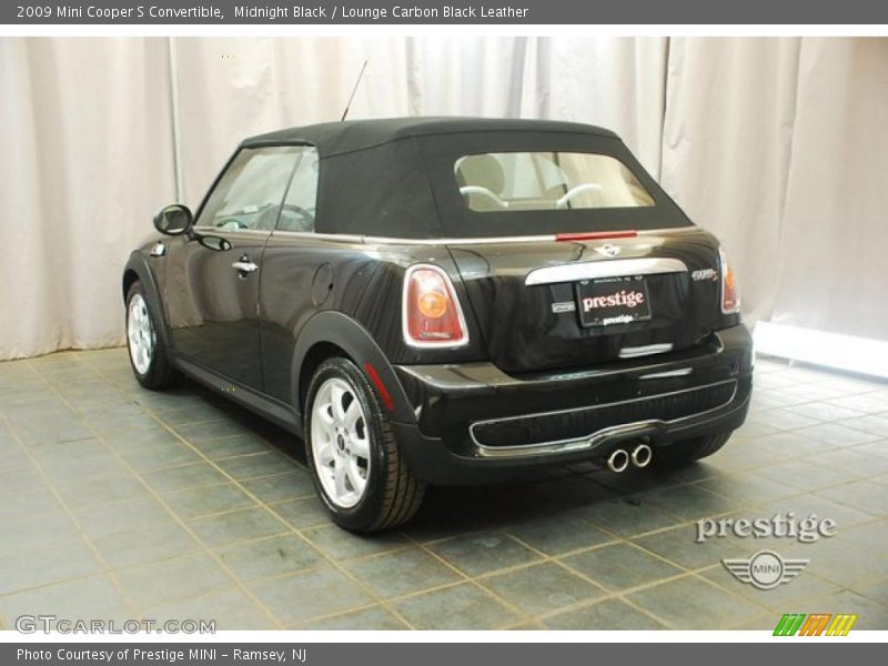 Midnight Black / Lounge Carbon Black Leather 2009 Mini Cooper S Convertible